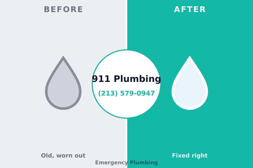 Before and after: plumbing company Bluffton, IN